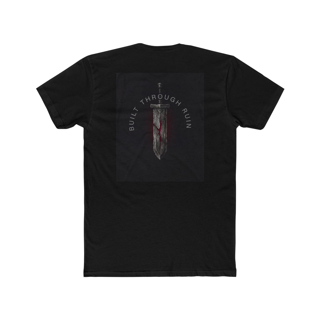 Knight with Sword Graphic Tee | Gothic Warrior Illustration, Dark Fantasy T-Shirt