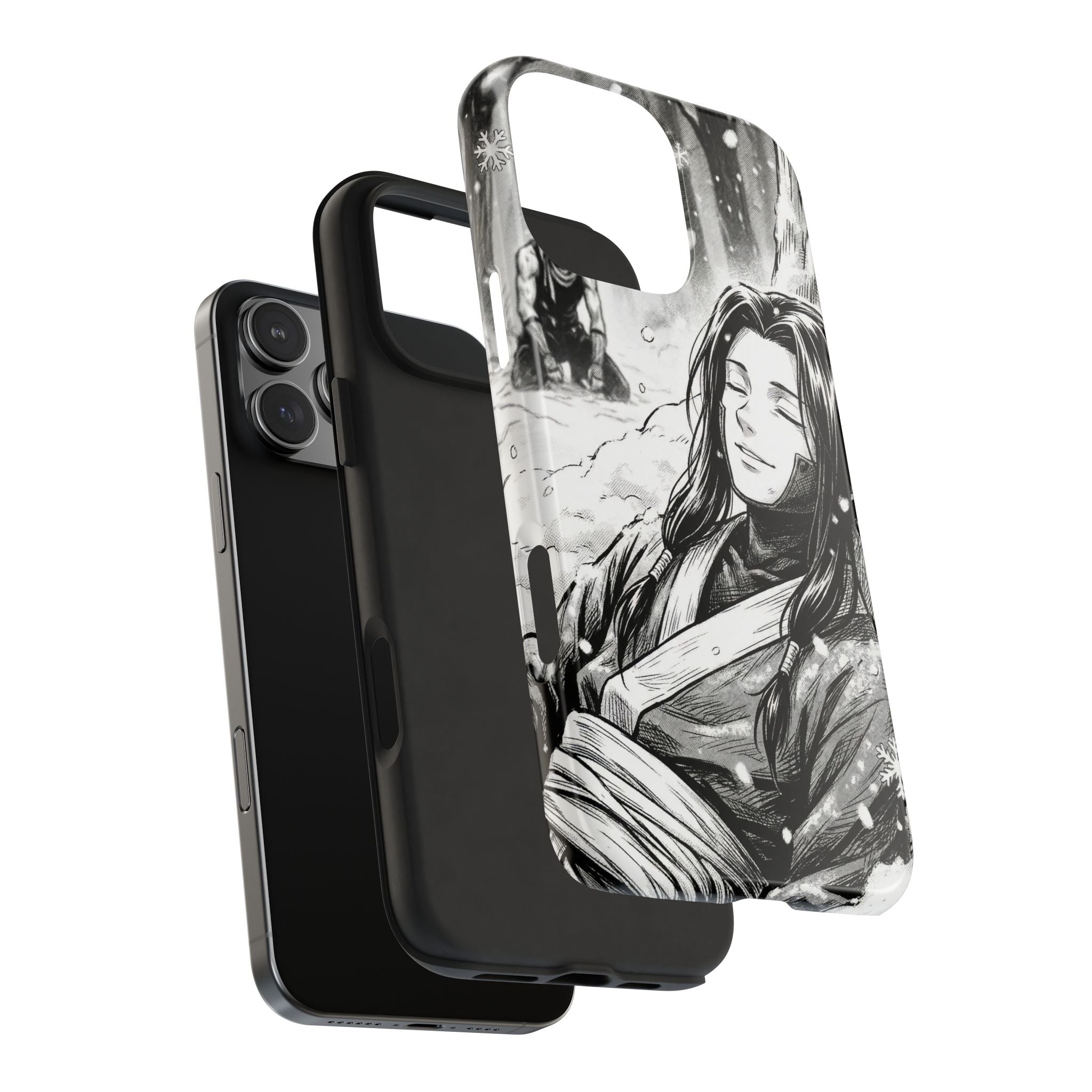 Haku and Zabuza Phone Case | Anime Character Illustration