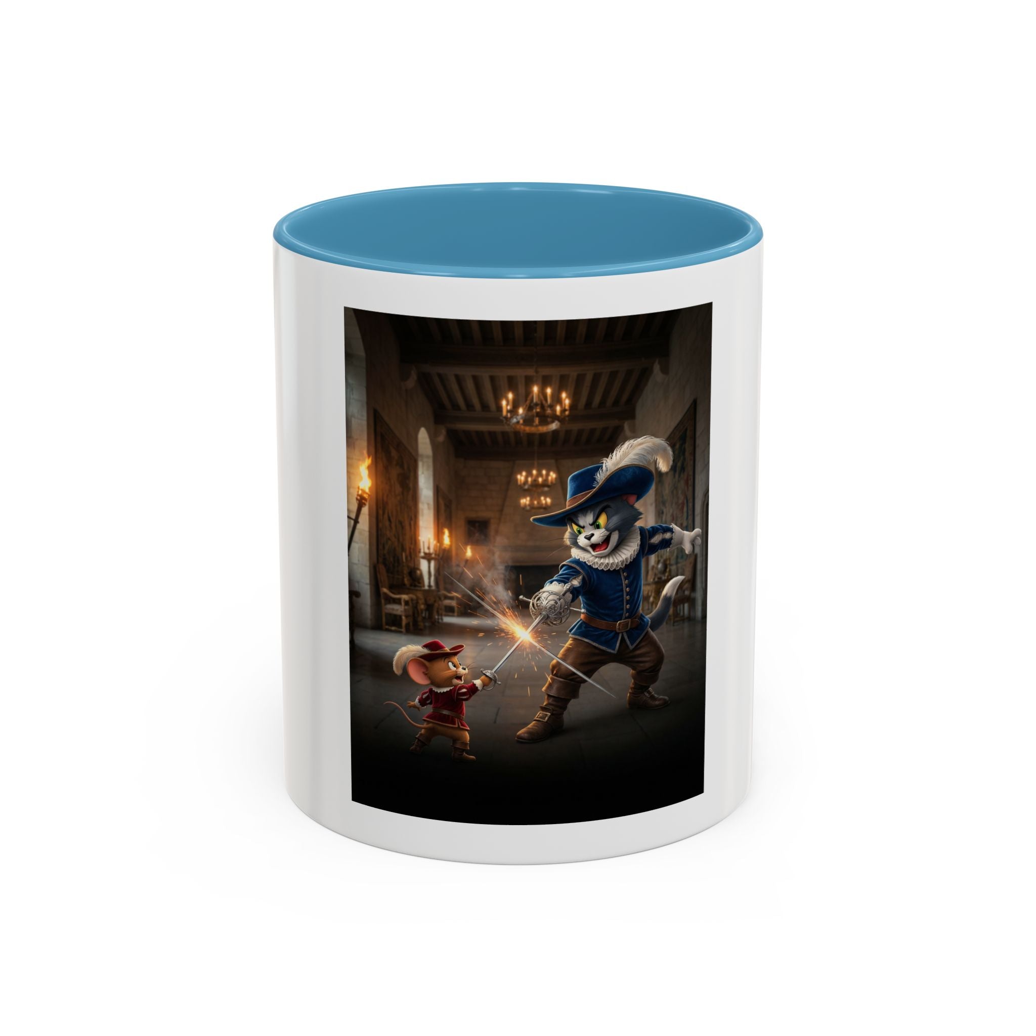 Tom and Jerry Musketeer Mug — Accent Coffee Cup (11 oz)