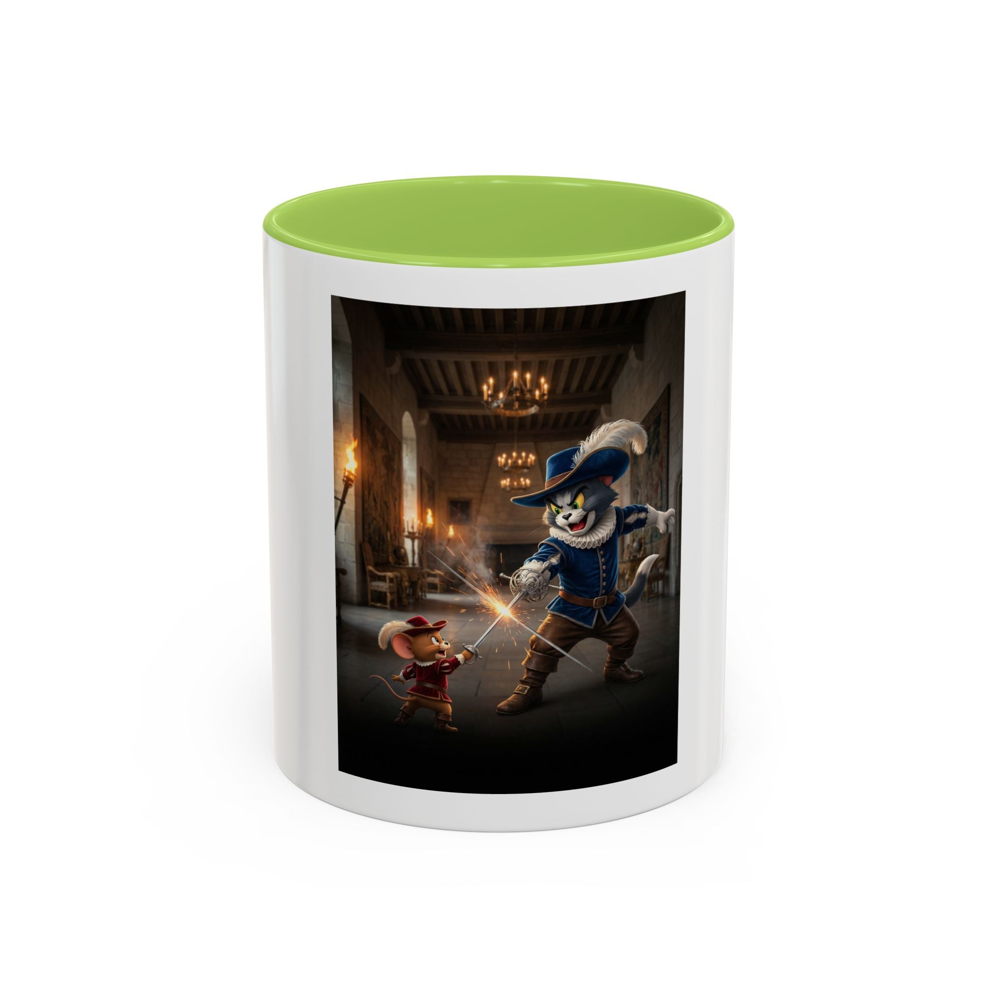 Tom and Jerry Musketeer Mug — Accent Coffee Cup (11 oz)