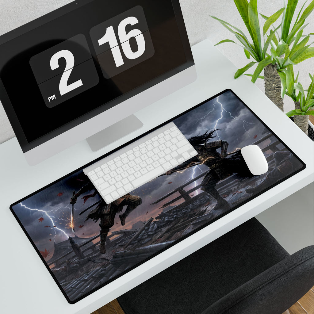 Sekiro Boss Arena Desk Mat — Wolf vs. Genichiro Gaming Desk Mat