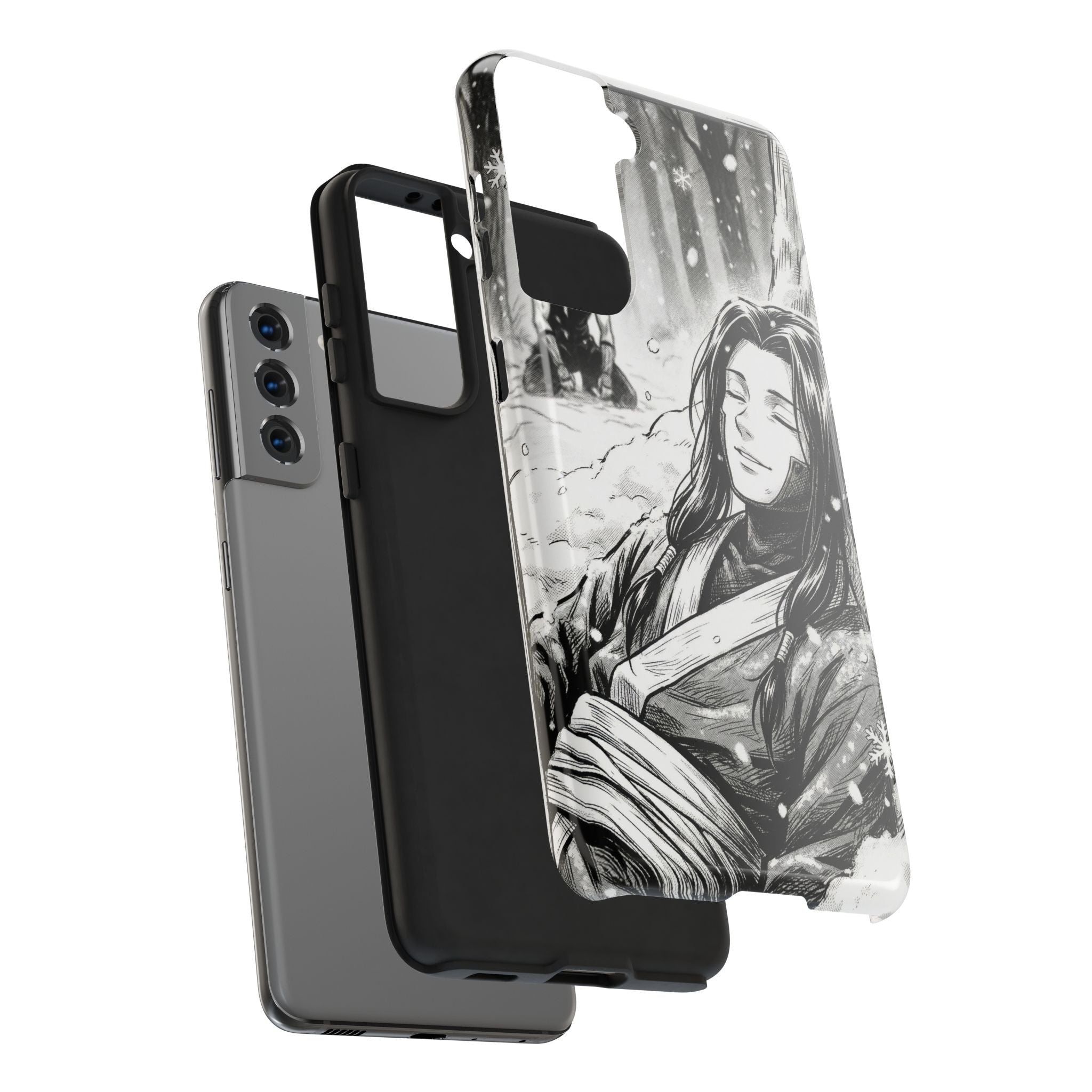 Haku and Zabuza Phone Case | Anime Character Illustration