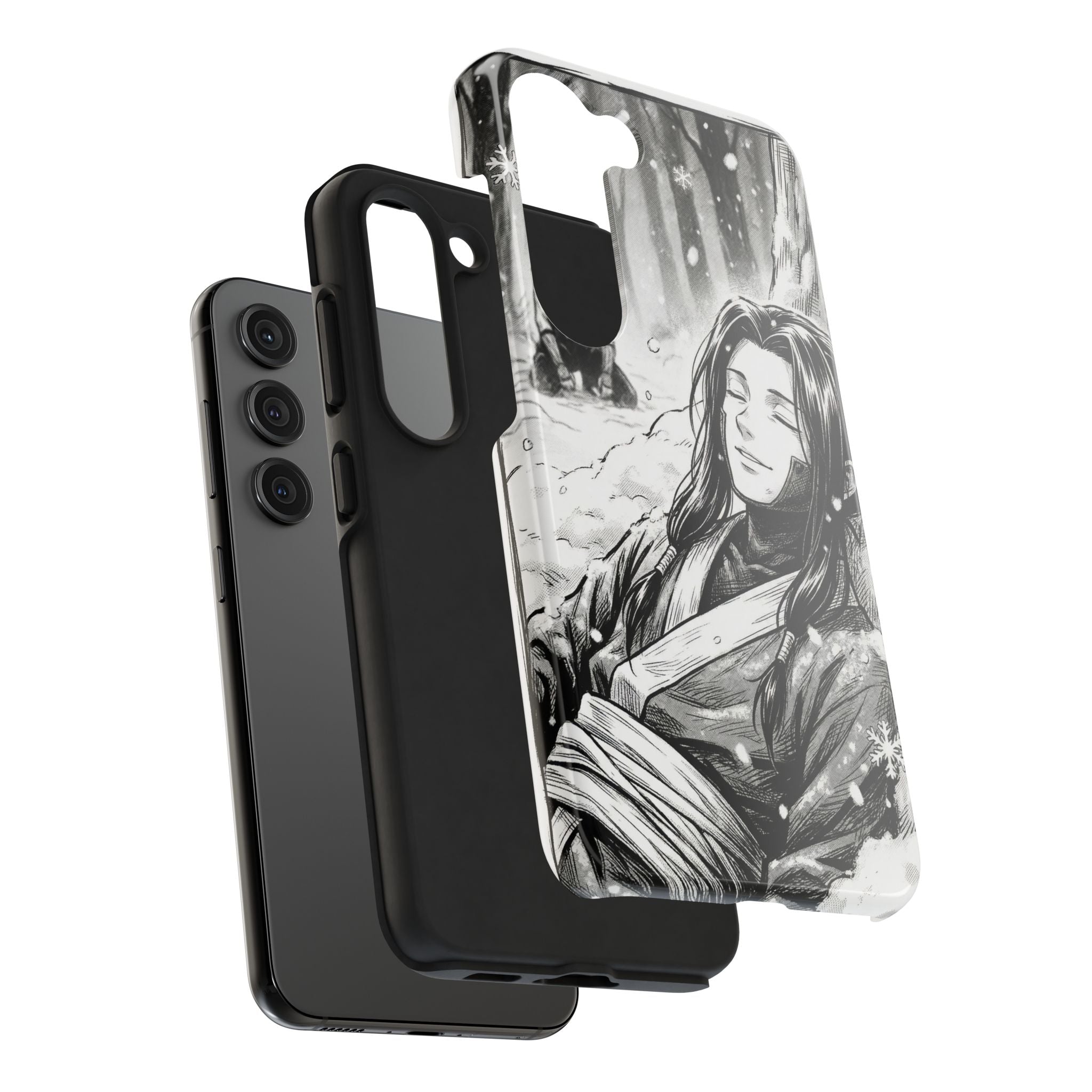 Haku and Zabuza Phone Case | Anime Character Illustration