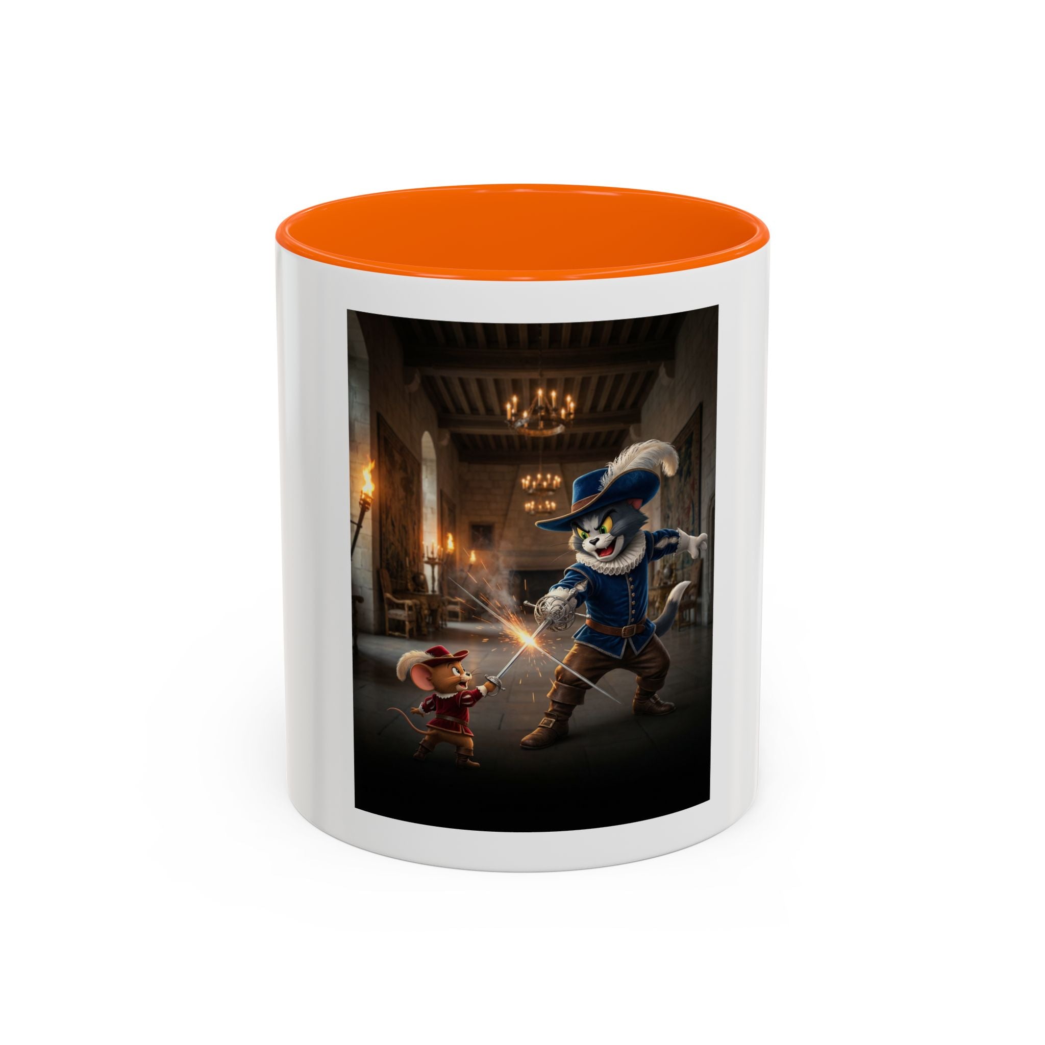 Tom and Jerry Musketeer Mug — Accent Coffee Cup (11 oz)