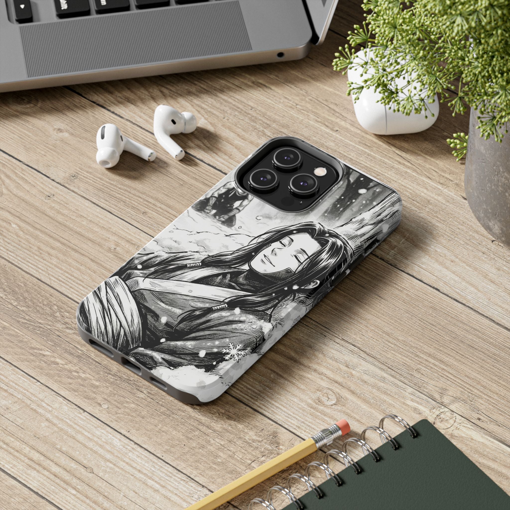 Haku and Zabuza Phone Case | Anime Character Illustration