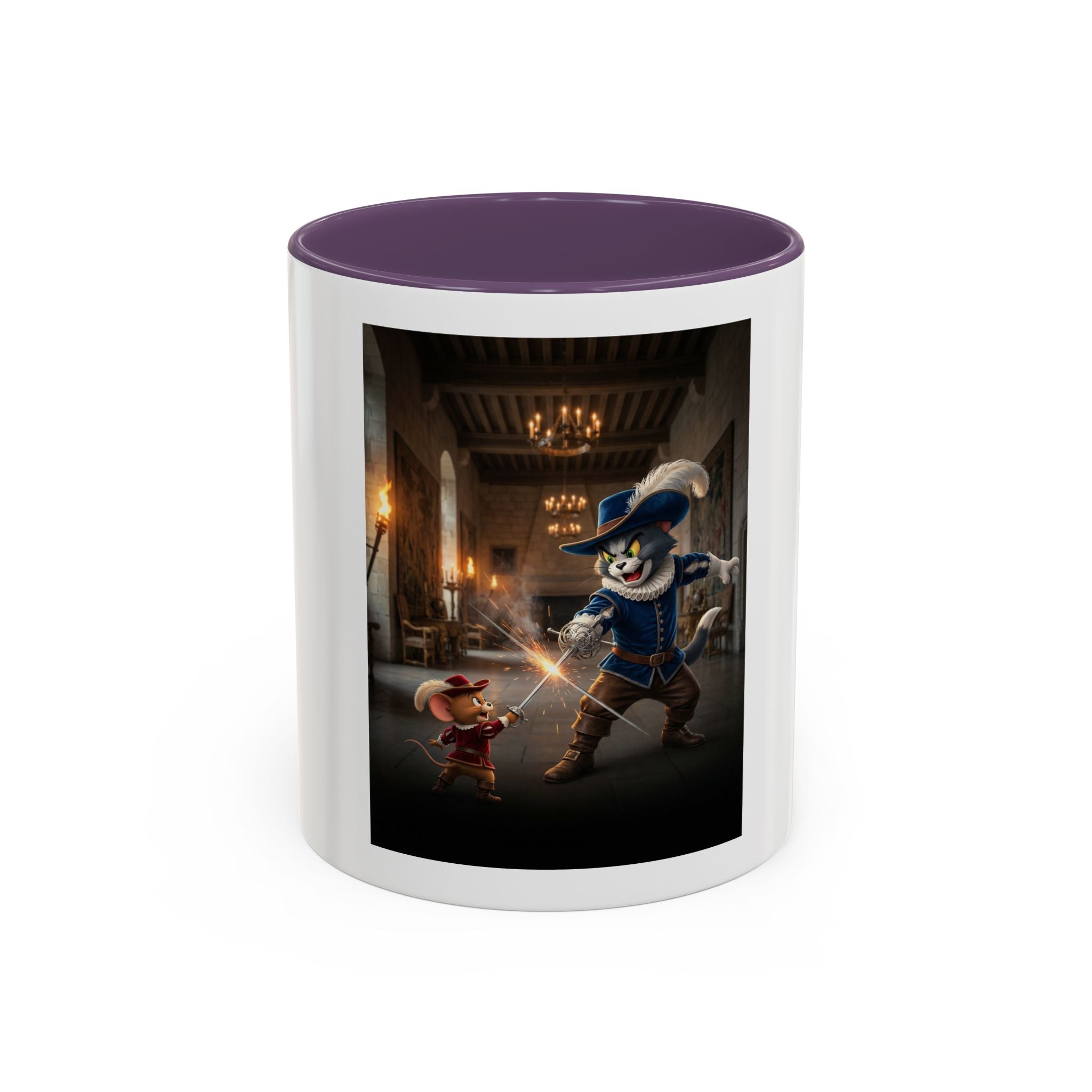 Tom and Jerry Musketeer Mug — Accent Coffee Cup (11 oz)