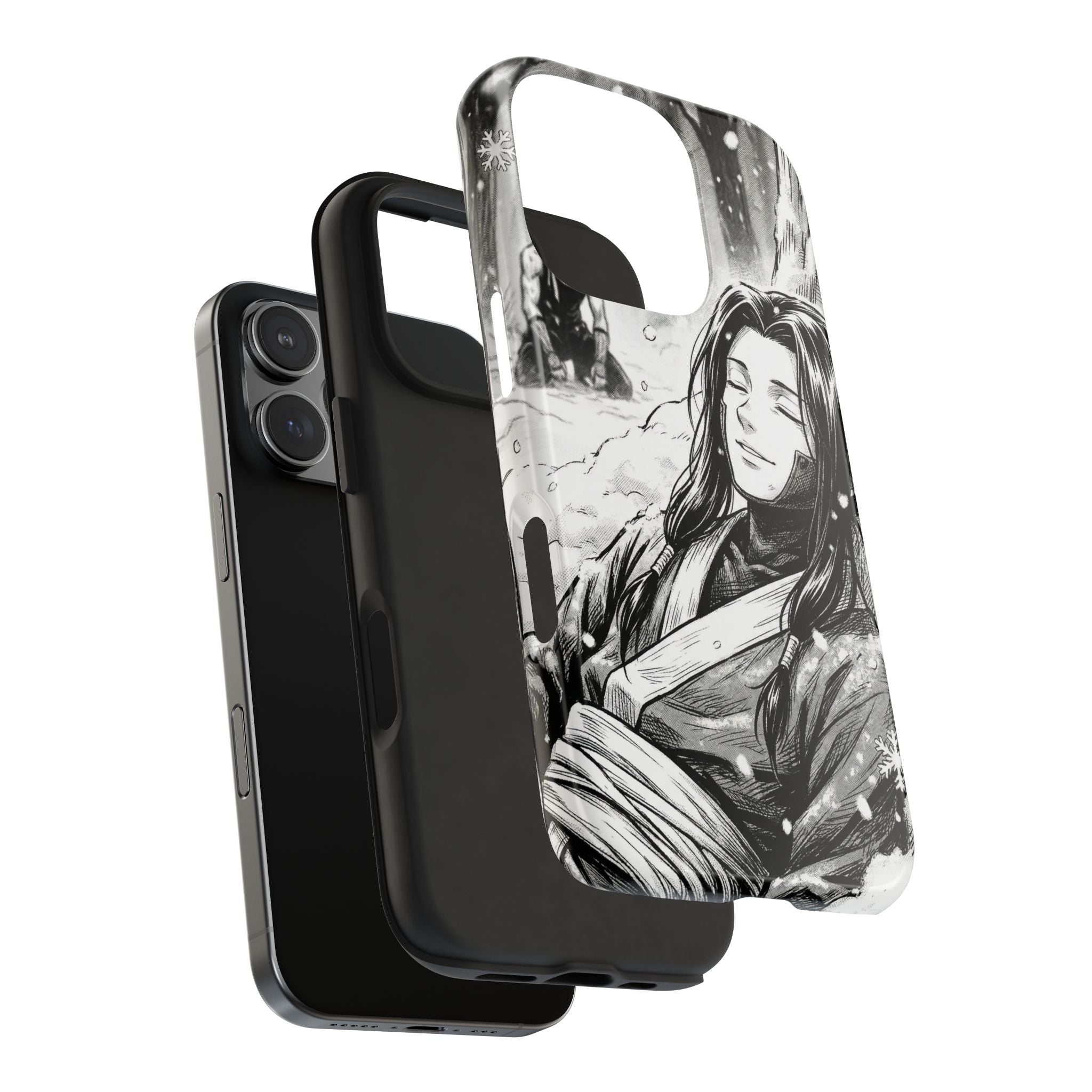 Haku and Zabuza Phone Case | Anime Character Illustration