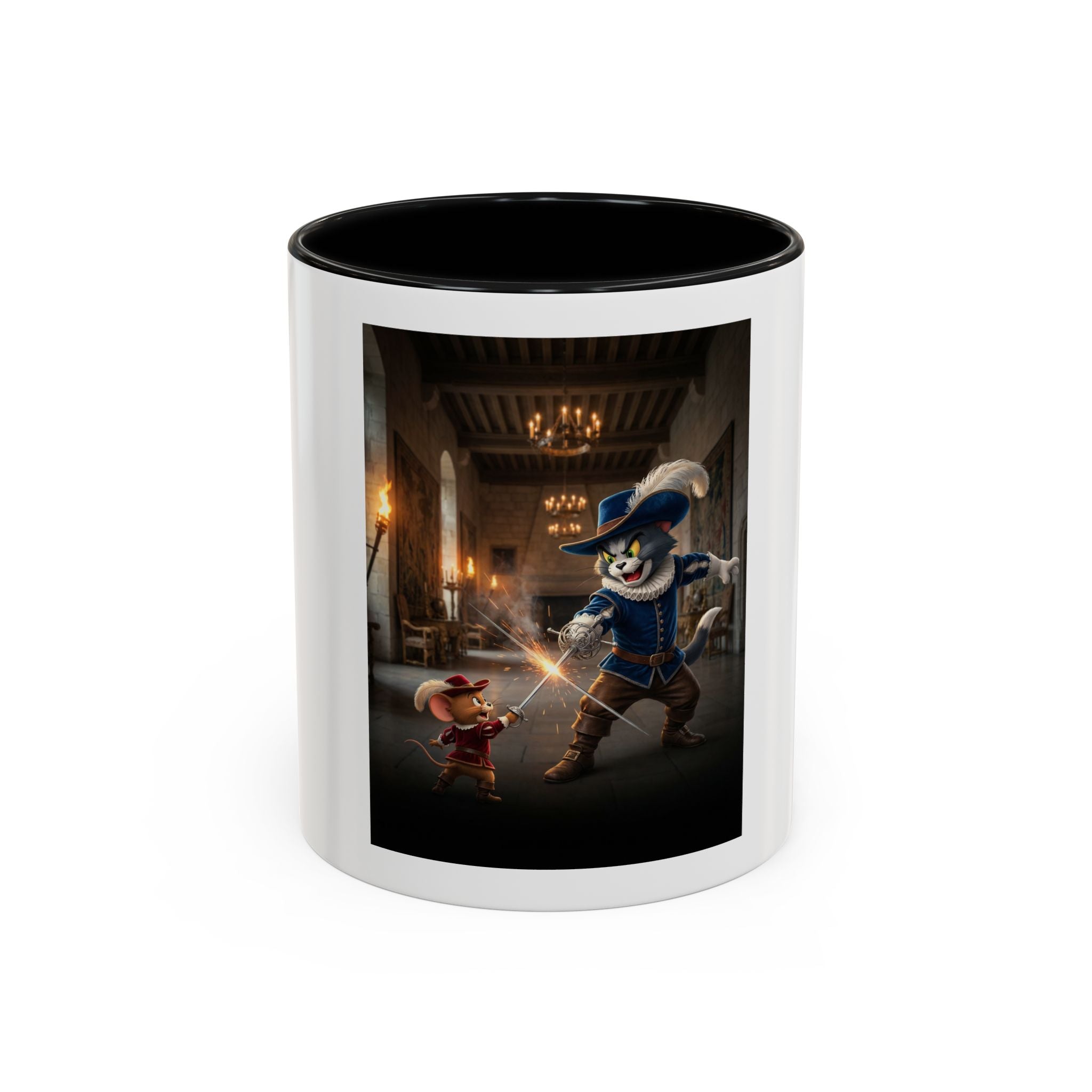 Tom and Jerry Musketeer Mug — Accent Coffee Cup (11 oz)