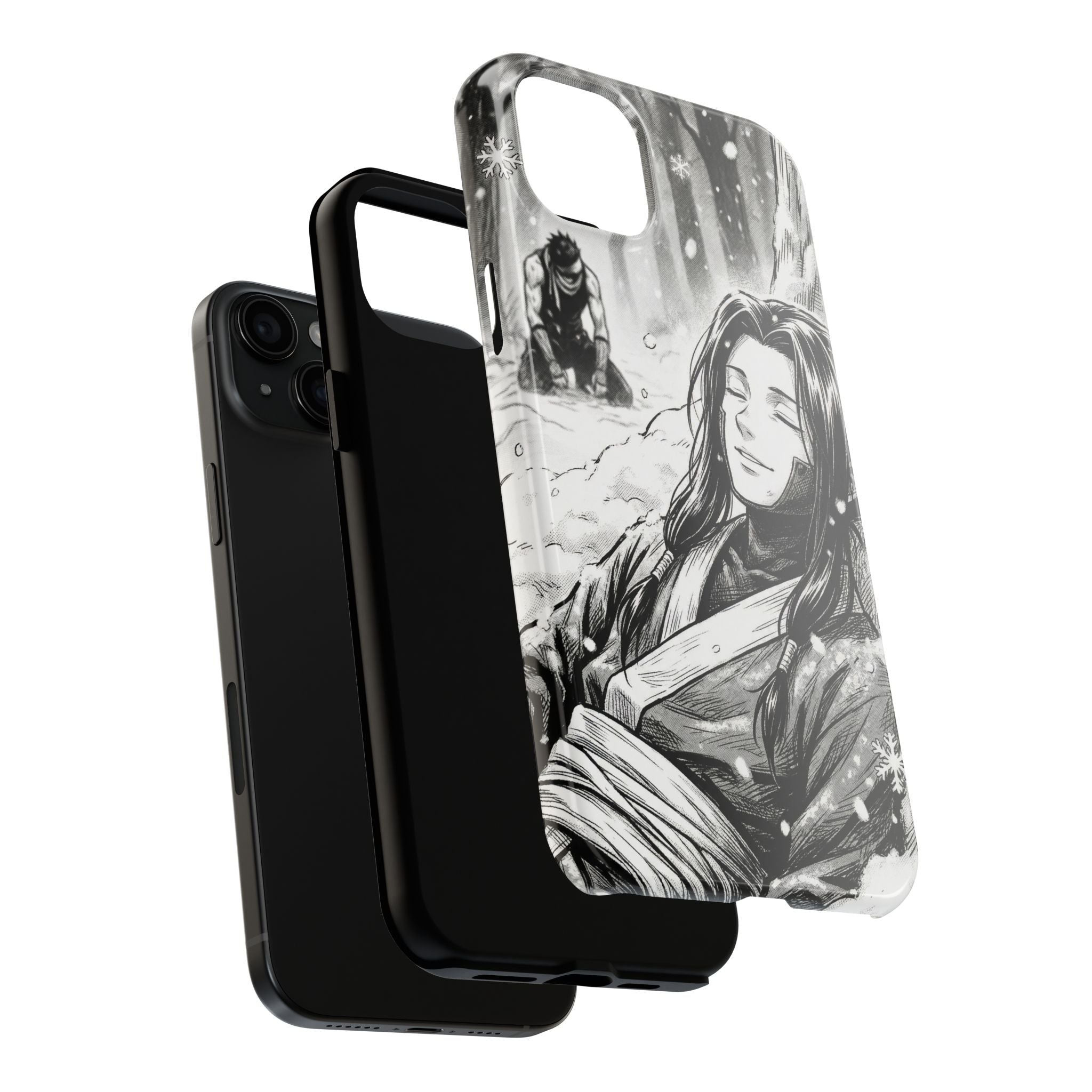 Haku and Zabuza Phone Case | Anime Character Illustration