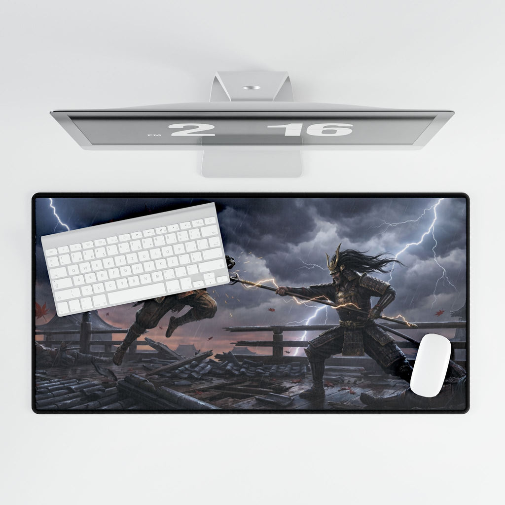 Sekiro Boss Arena Desk Mat — Wolf vs. Genichiro Gaming Desk Mat