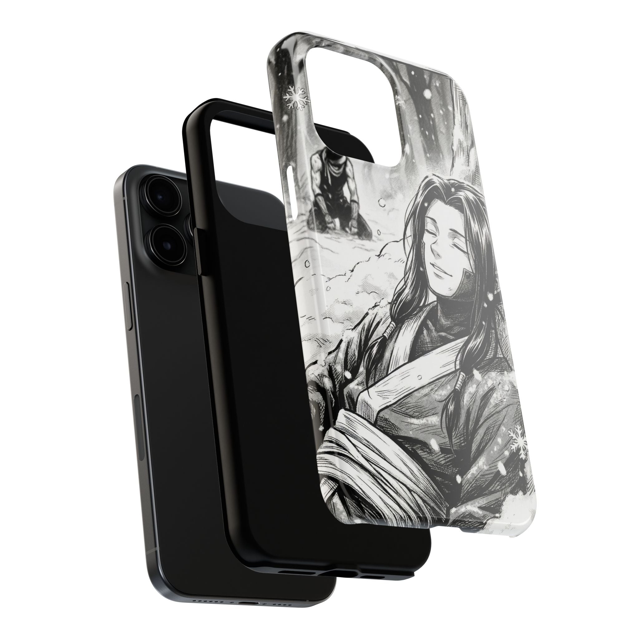 Haku and Zabuza Phone Case | Anime Character Illustration