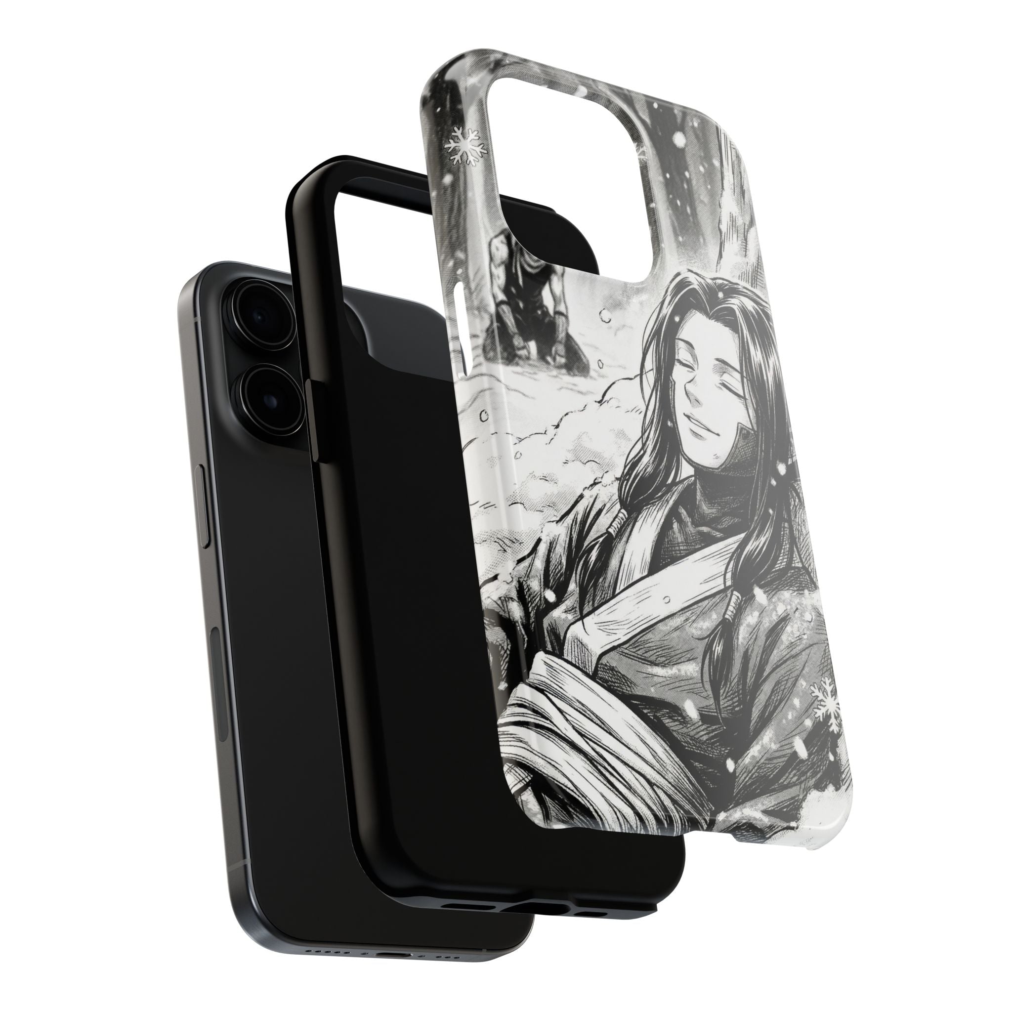Haku and Zabuza Phone Case | Anime Character Illustration